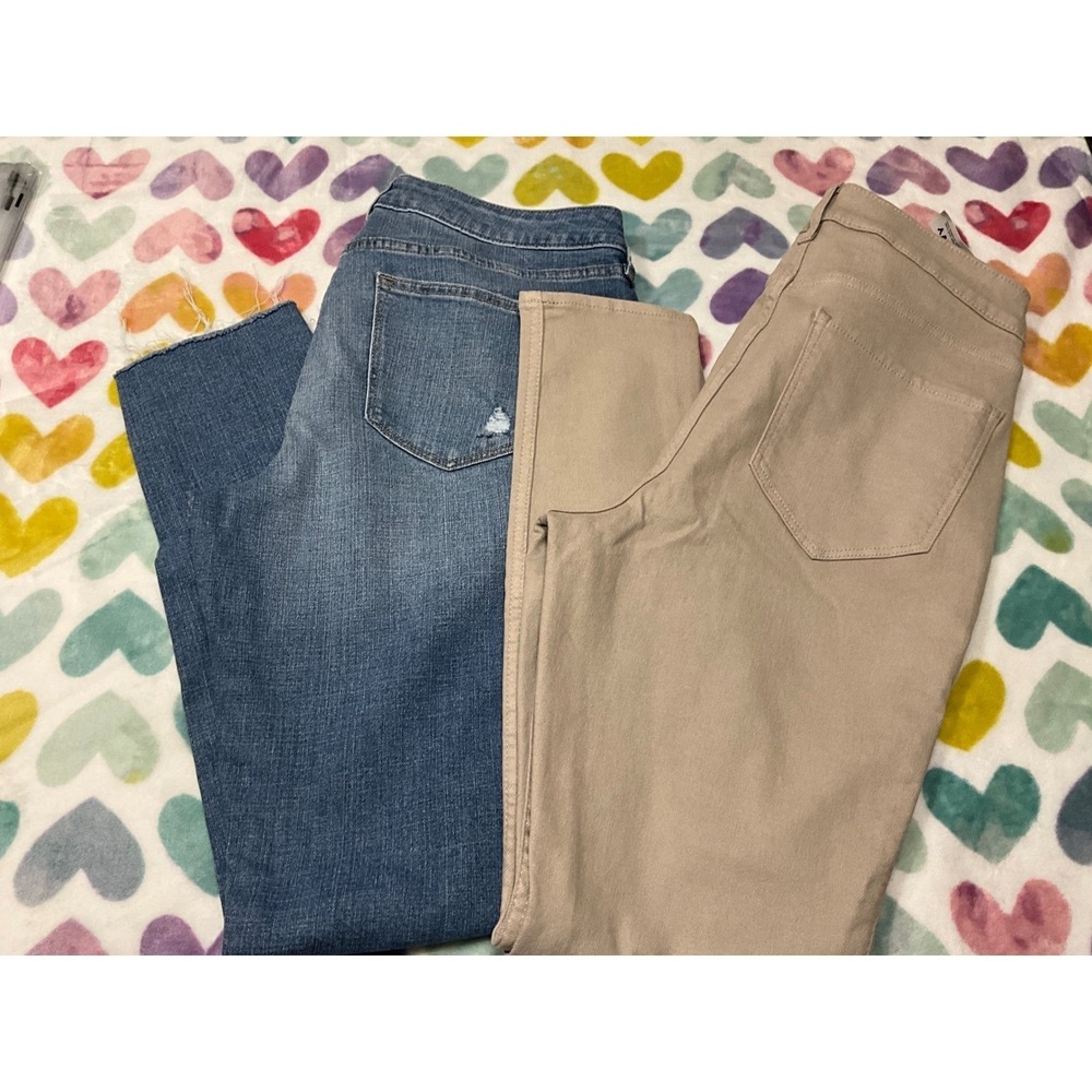 Sonoma Jeans Size 12R Old Navy Extra High Rise Rock Star Super Skinny 10 Tan